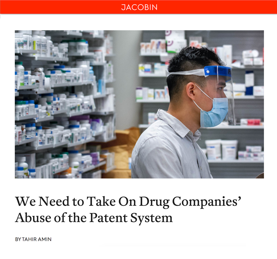 We Need to Take On Drug Companies’ Abuse of the Patent System